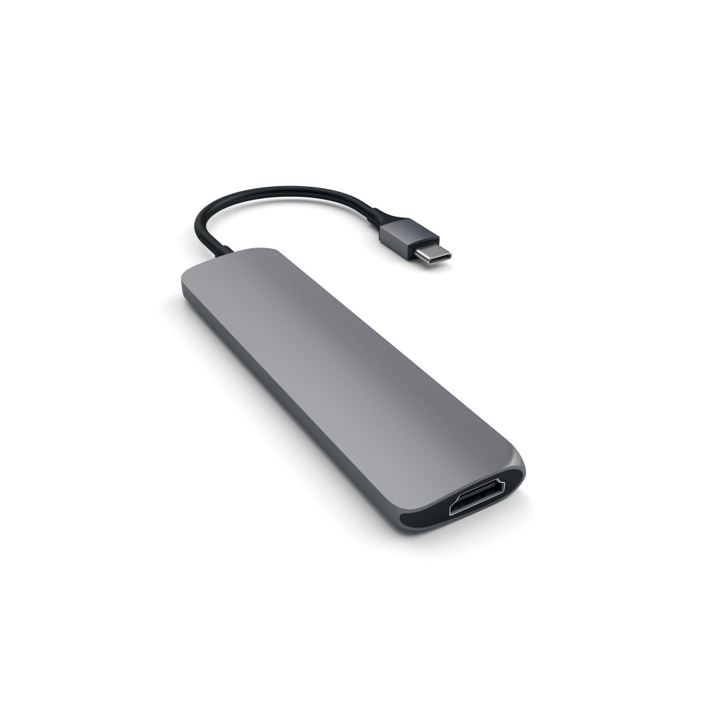 Produktbild för Satechi Slim Aluminum Multi-Port Adapter - dockningsstation - USB-C