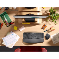 Produktbild för Logitech Ergo Series ERGO K860 for Business - tangentbord full size - QWERTY - USA, internationellt - grafit Inmatningsenhet