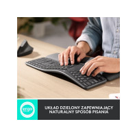 Produktbild för Logitech Ergo Series ERGO K860 for Business - tangentbord full size - QWERTY - USA, internationellt - grafit Inmatningsenhet