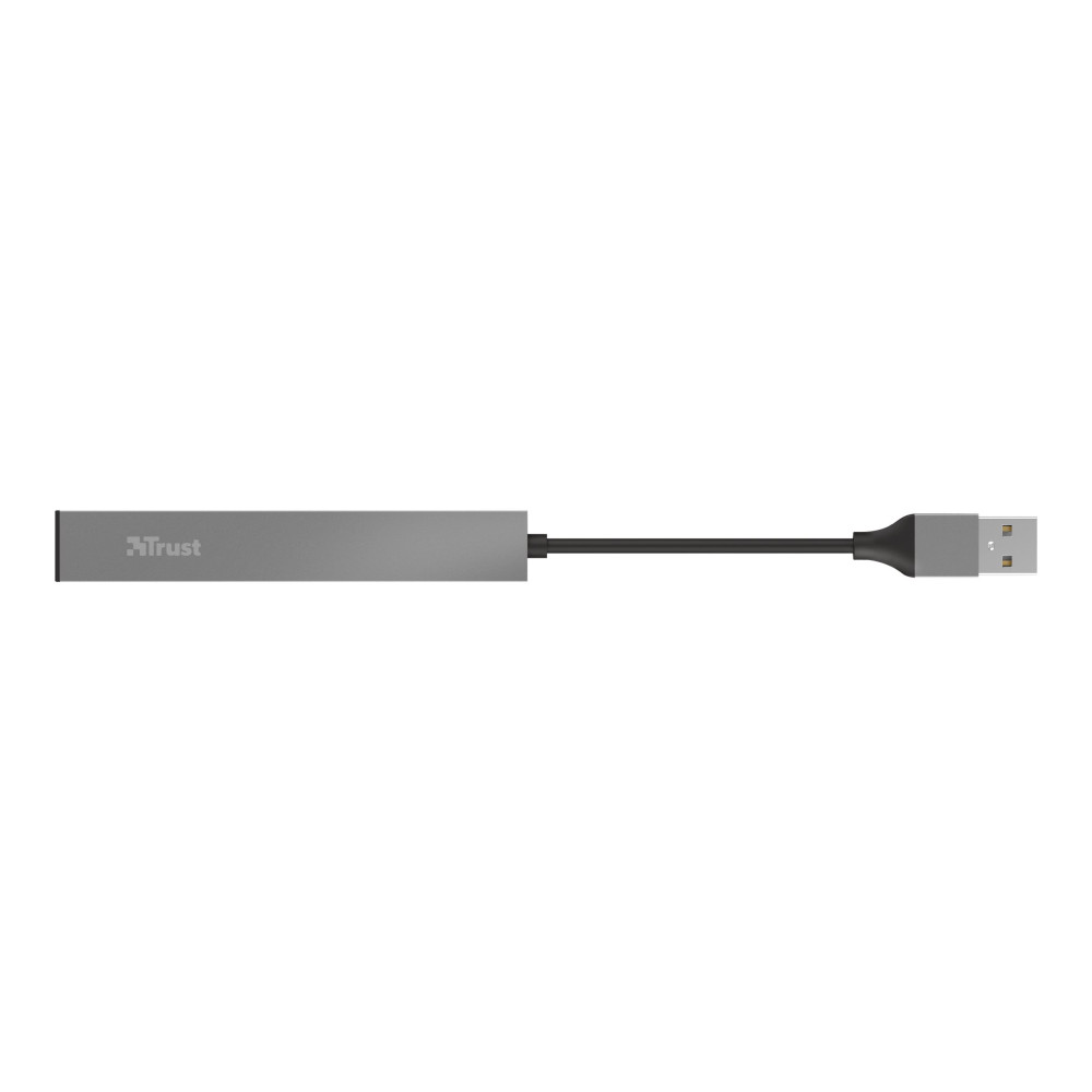 Produktbild för Trust Halyx Aluminium 4-Port Mini USB Hub - hubb - 4 portar