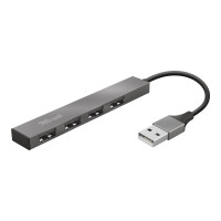 Produktbild för Trust Halyx Aluminium 4-Port Mini USB Hub - hubb - 4 portar