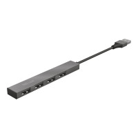 Produktbild för Trust Halyx Aluminium 4-Port Mini USB Hub - hubb - 4 portar