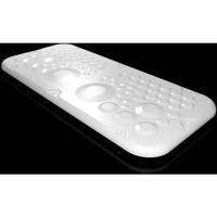 Produktbild för Rittal SZ 2562.300, Platta till rackskåp, Ljusgrå, Plast, IP...