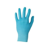 Produktbild för Engangshandsker, Ansell Touchntuff 92-670, blå, str. 9, pakk...