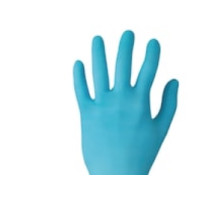 Produktbild för Engangshandsker, Ansell Touchntuff 92-670, blå, str. 9, pakk...