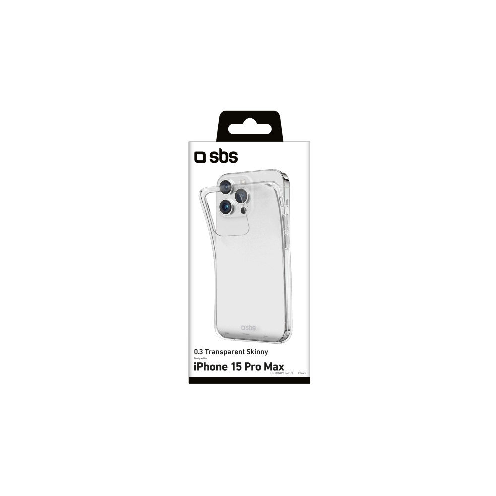 Produktbild för SBS TESKINIP1567PT, Mobilskal, Apple, iPhone 15 Pro Max, 17...