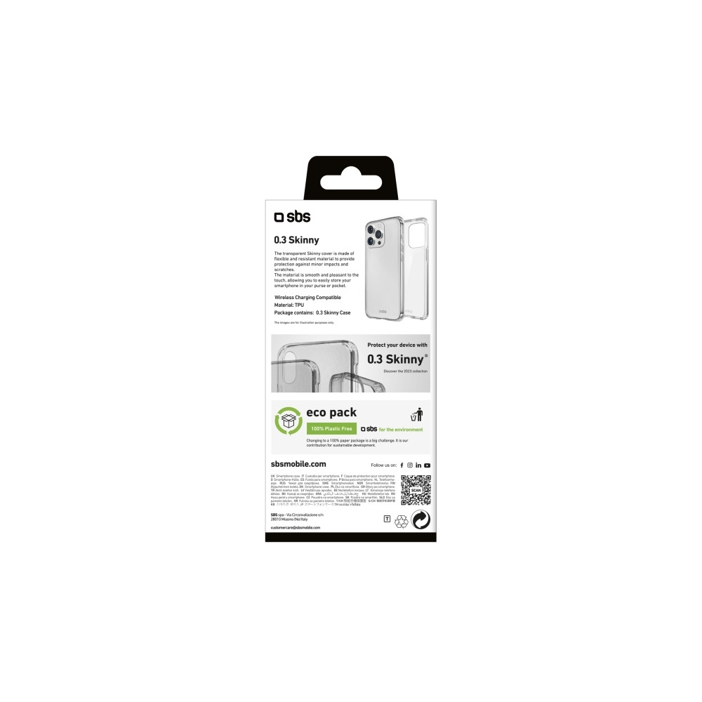 Produktbild för SBS TESKINIP1567PT, Mobilskal, Apple, iPhone 15 Pro Max, 17...