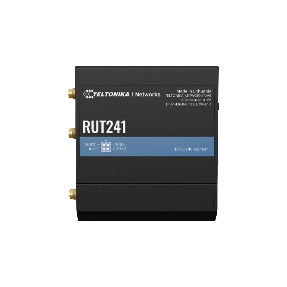 Produktbild för Teltonika RUT241 eSIM - trådlös router - WWAN - Wi-Fi - 2G, 3G, 4G - DIN-skenmonterbar