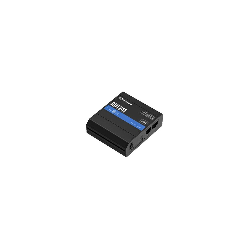 Produktbild för Teltonika RUT241 eSIM - trådlös router - WWAN - Wi-Fi - 2G, 3G, 4G - DIN-skenmonterbar