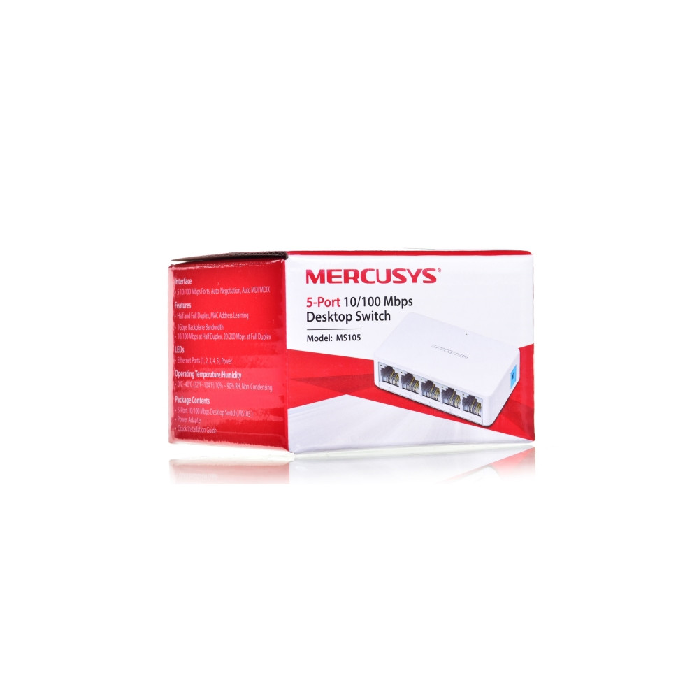 Produktbild för Mercusys MS105 - switch - 5 portar - ohanterad