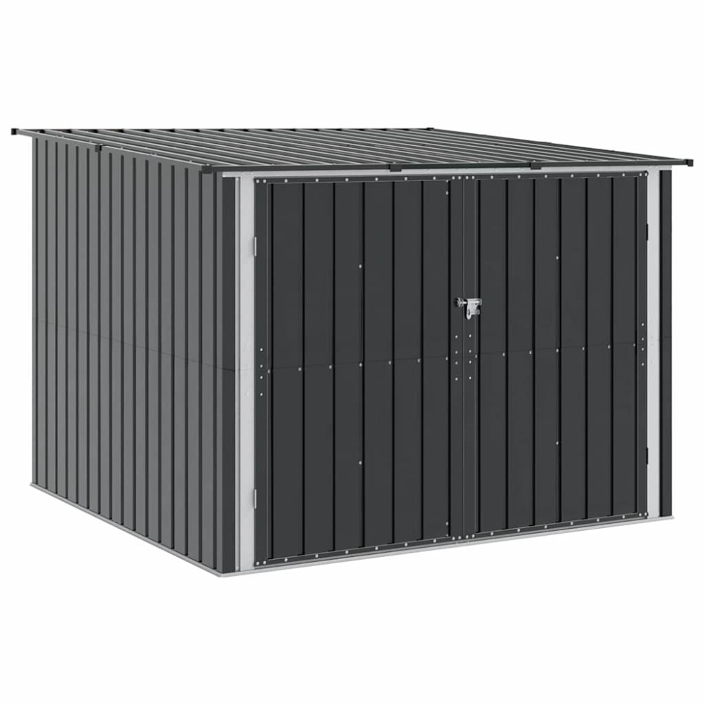 Produktbild för Cykelskjul 3 pcs Antracit 216 x 207 x 158 cm Metall