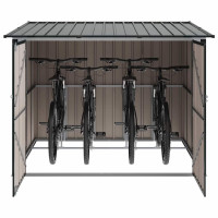 Produktbild för Cykelskjul 3 pcs Antracit 216 x 207 x 158 cm Metall