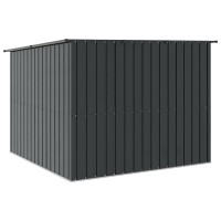 Produktbild för Cykelskjul 3 pcs Antracit 216 x 207 x 158 cm Metall