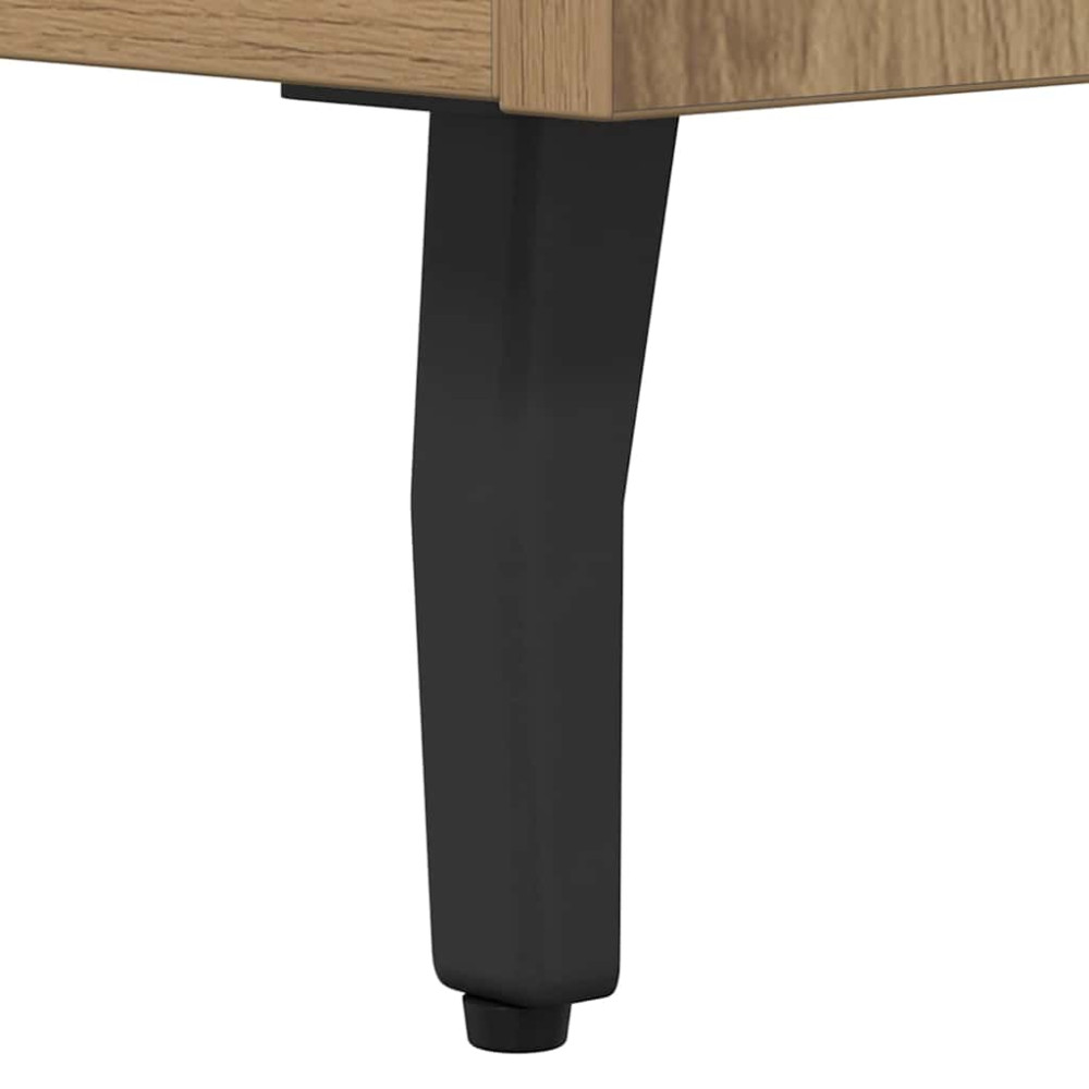 Produktbild för Skåp Artisan Ek 69,5 x 34 x 180 cm Konstruerat trä och glas