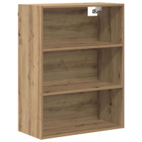 Produktbild för Skåp Artisan Ek 69,5 x 34 x 180 cm Konstruerat trä och glas