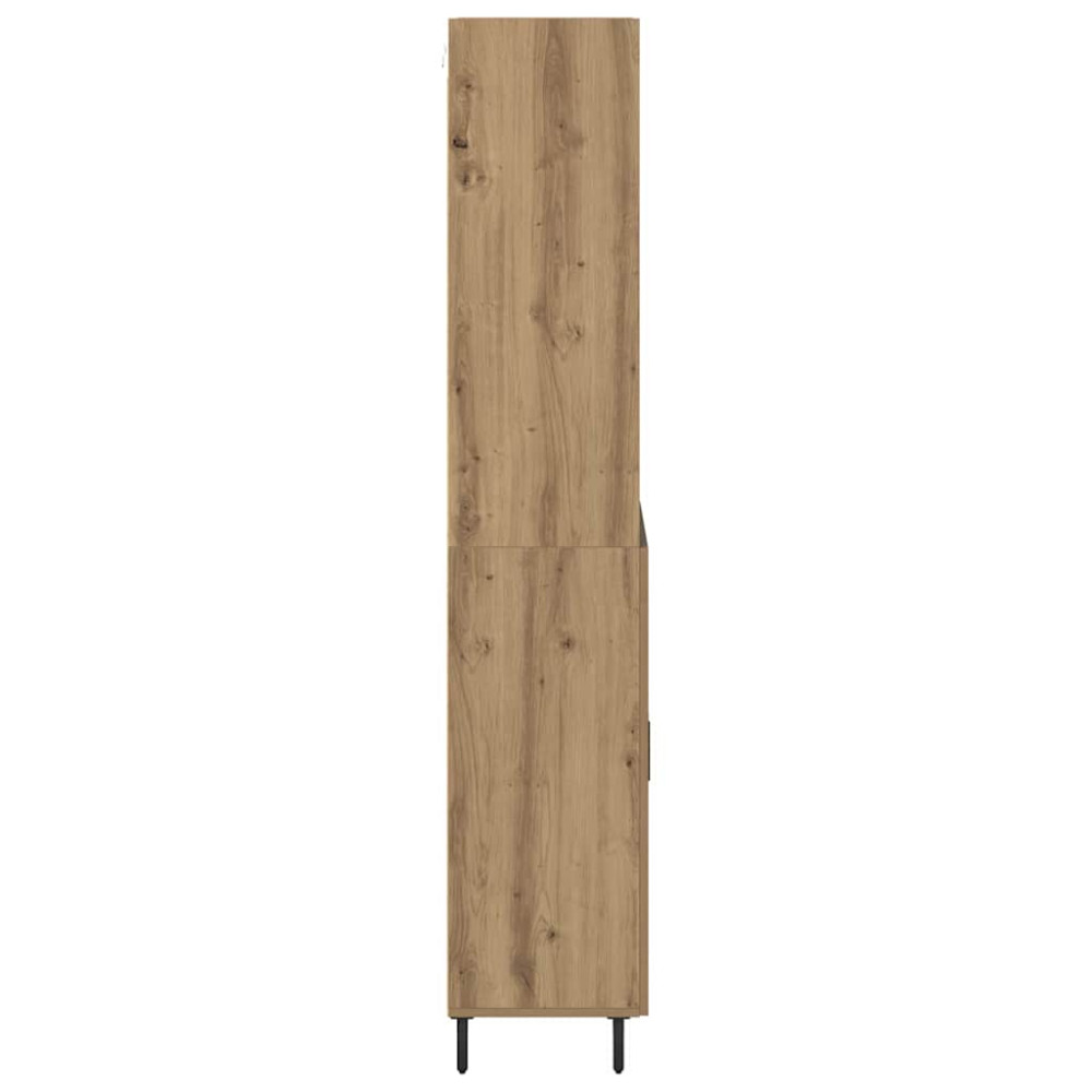 Produktbild för Skåp Artisan Ek 69,5 x 34 x 180 cm Konstruerat trä och glas
