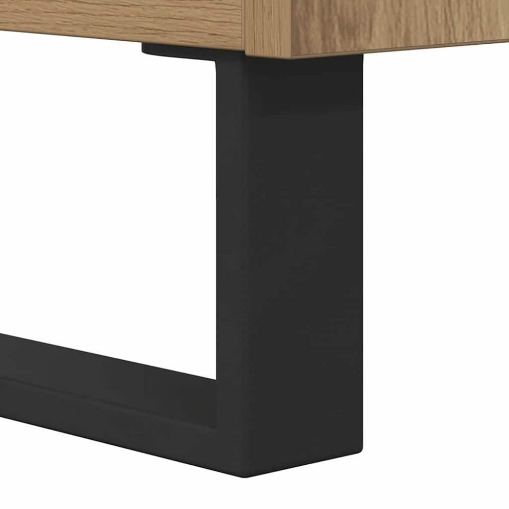Produktbild för Skåp 2 pcs Artisan Ek Konstruerat trä och glas