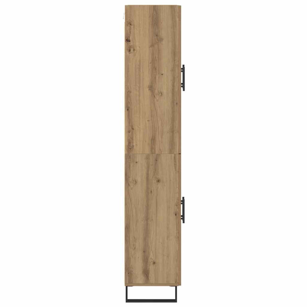 Produktbild för Skåp 2 pcs Artisan Ek Konstruerat trä och glas
