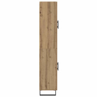 Produktbild för Skåp 2 pcs Artisan Ek Konstruerat trä och glas