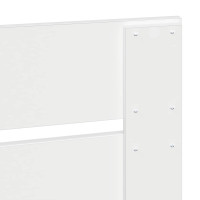 Produktbild för Sängram med låda med lagring Vit 160 x 200 cm Konstruerat trä
