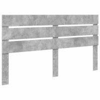 Produktbild för Sängram med låda Betonggrå 160 x 200 cm Konstruerat trä