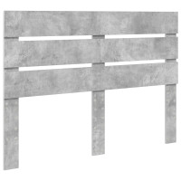 Produktbild för Sängram med låda Betonggrå 150 x 200 cm Konstruerat trä