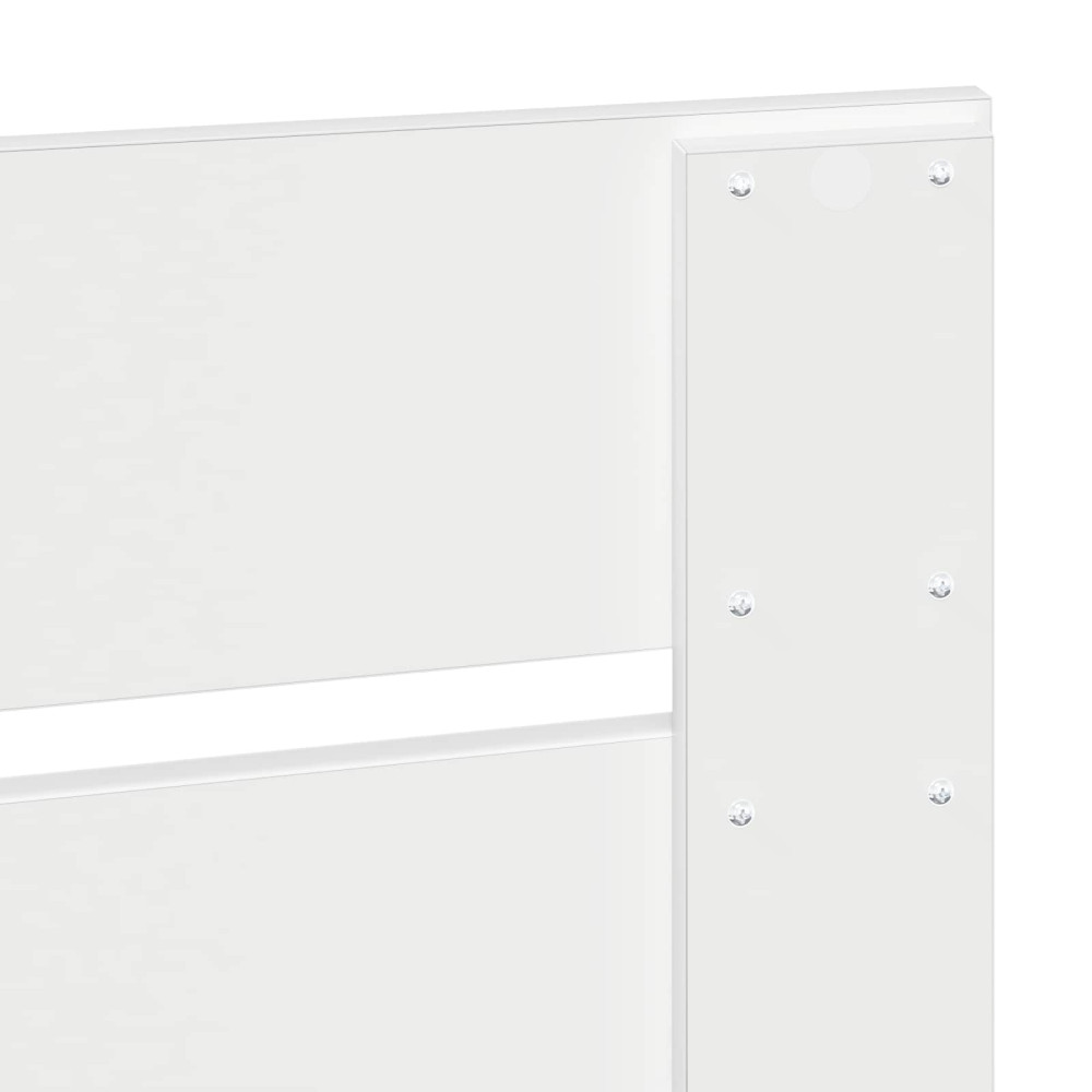 Produktbild för Sängram med låda med lagring Vit 140 x 190 cm Konstruerat trä