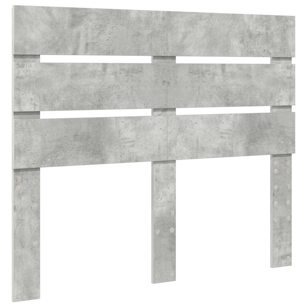 Produktbild för Sängram med låda Betonggrå 120 x 190 cm Konstruerat trä