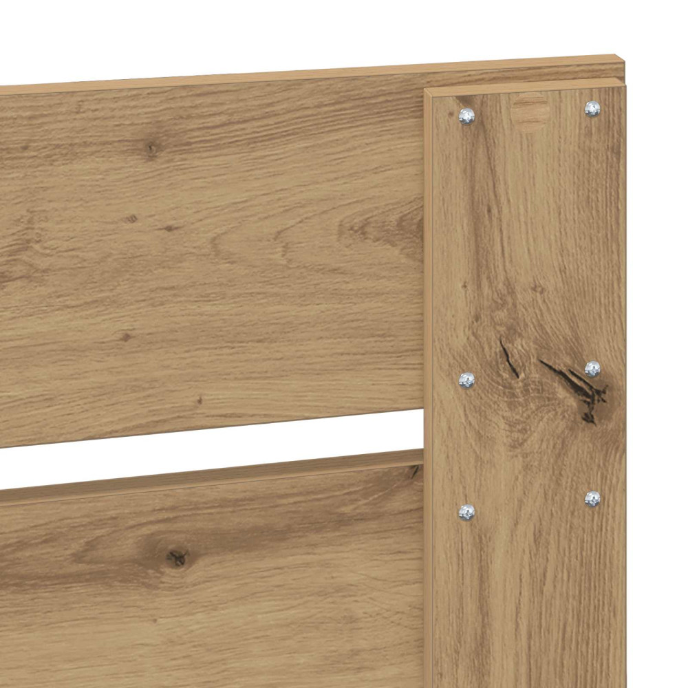 Produktbild för Sängram med låda Artisan Ek 120 x 190 cm Konstruerat trä