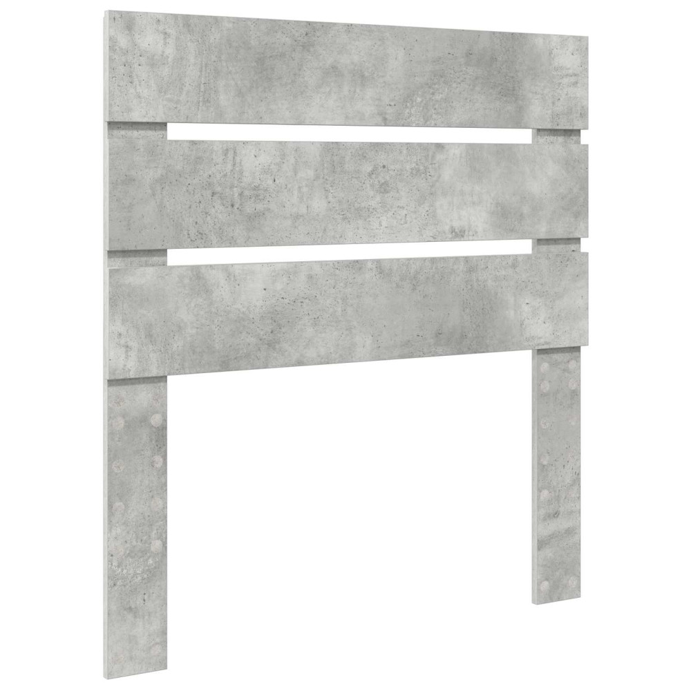 Produktbild för Sängram med låda Betonggrå 100 x 200 cm Konstruerat trä