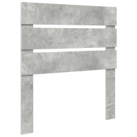 Produktbild för Sängram med låda Betonggrå 100 x 200 cm Konstruerat trä