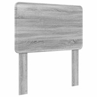 Produktbild för Sängram med huvudgavel Grå Sonoma 90 x 200 cm Konstruerat trä