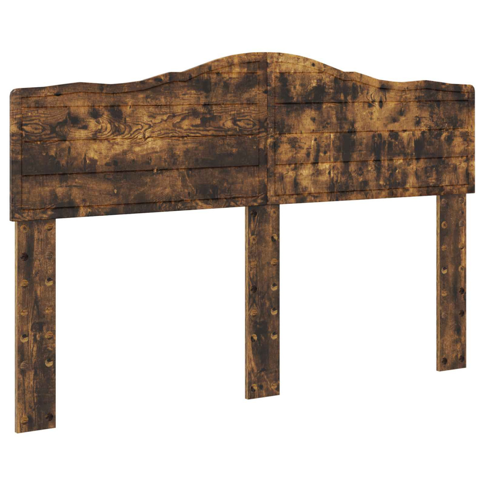 Produktbild för Sängram med låda Rökt ek 140 x 190 cm Konstruerat trä