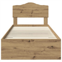 Produktbild för Sängram med låda Artisan Ek 100 x 200 cm Konstruerat trä