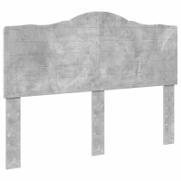 Produktbild för Sängram med huvudgavel Betonggrå 150 x 200 cm Konstruerat trä