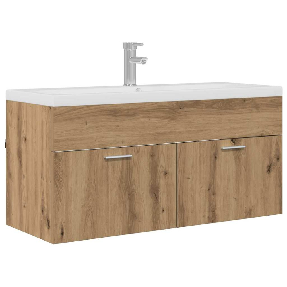 Produktbild för Badrumsskåp Artisan Ek 100 x 38,5 x 46 cm Konstruerat trä