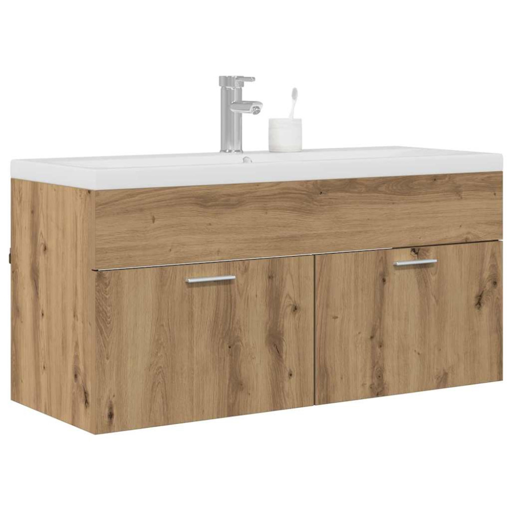 Produktbild för Badrumsskåp Artisan Ek 100 x 38,5 x 46 cm Konstruerat trä
