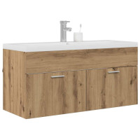 Produktbild för Badrumsskåp Artisan Ek 100 x 38,5 x 46 cm Konstruerat trä