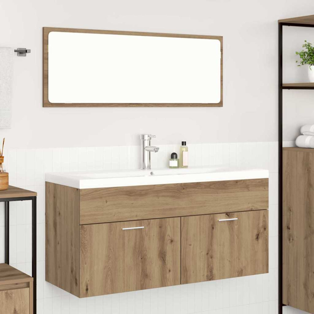Produktbild för Badrumsskåp Artisan Ek 100 x 38,5 x 46 cm Konstruerat trä