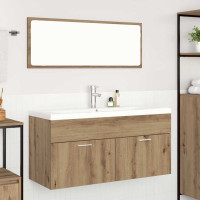 Produktbild för Badrumsskåp Artisan Ek 100 x 38,5 x 46 cm Konstruerat trä