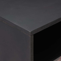 Produktbild för Sängbord Flerfärgsdesign 50 x 33 x 60 cm Massivt mangoträ