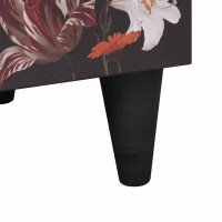Produktbild för Sängbord Flerfärgsdesign 50 x 33 x 60 cm Massivt mangoträ