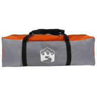 Produktbild för Tält för 8 personer med tak Grå och orange 720 x 465 x 295 cm