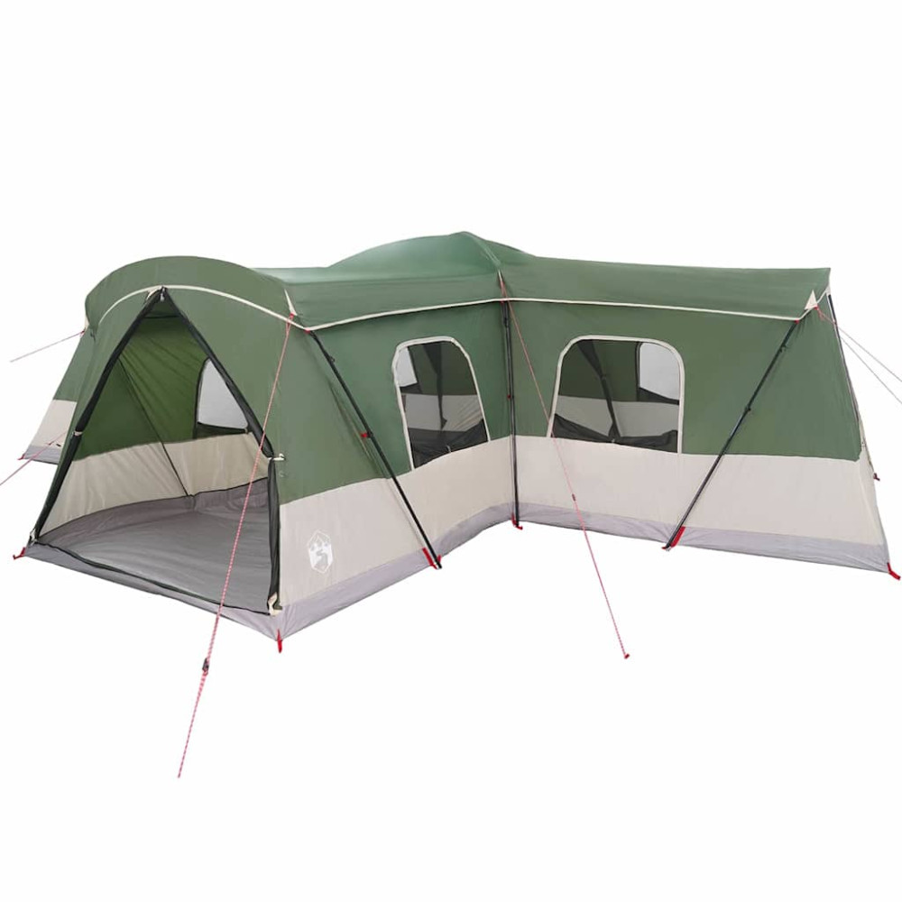 Produktbild för Tält för 16 personer med tak Grön 680 x 510 x 210 cm