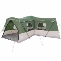 Produktbild för Tält för 16 personer med tak Grön 680 x 510 x 210 cm