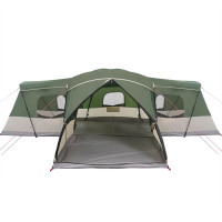 Produktbild för Tält för 16 personer med tak Grön 680 x 510 x 210 cm