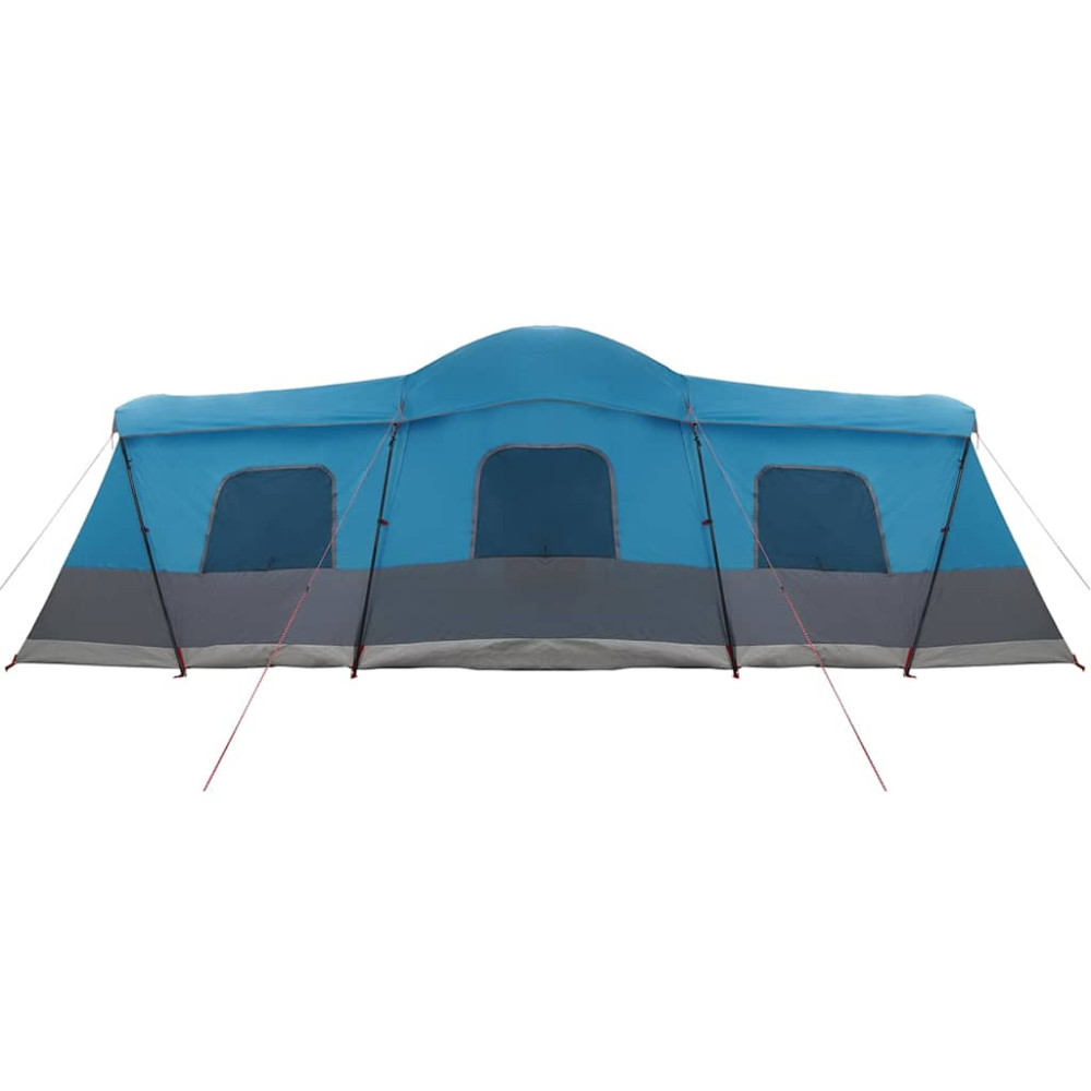 Produktbild för Tält för 16 personer med tak med lagring Blå 680 x 510 x 210 cm