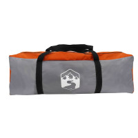 Produktbild för Tält för 16 personer med tak Grå och orange 680 x 510 x 210 cm