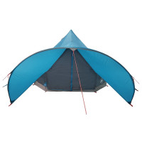 Produktbild för Tält med tipi för 3 personer Blå och grå 312 x 312 x 197 cm