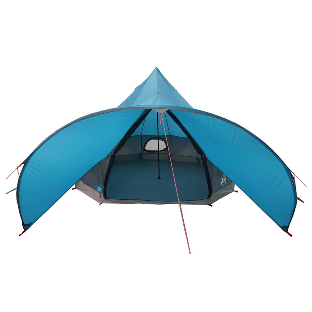 Produktbild för Tält med tipi för 3 personer Blå och grå 312 x 312 x 197 cm